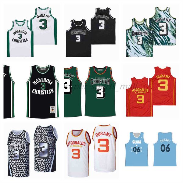 Camisas de basquete de filme 3# kevin durant mcdonalds ula alternat jersey