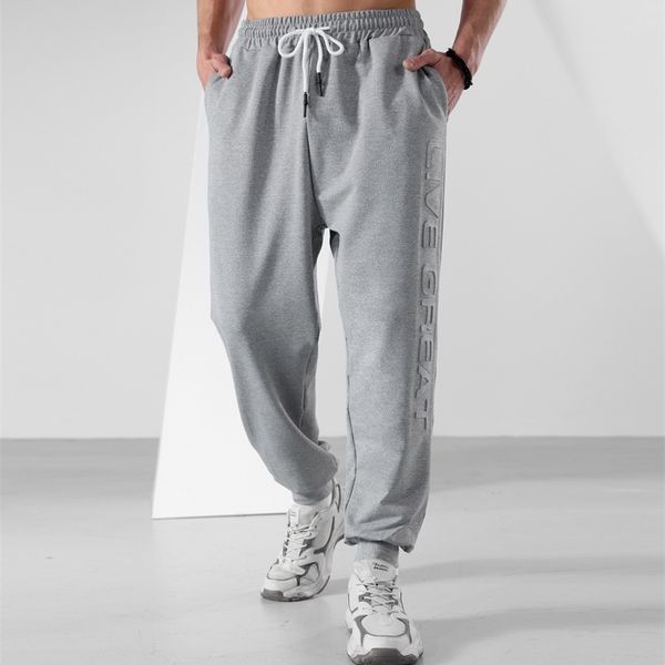 

spring summer jogger pants men running sweatpants casual gym fitness sports trousers male bodybuilding training bottoms 220614, Black