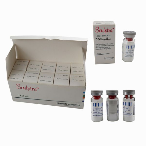 

sculptra 10 vials x 5ml poly-l-lactic acid butt dermal filler
