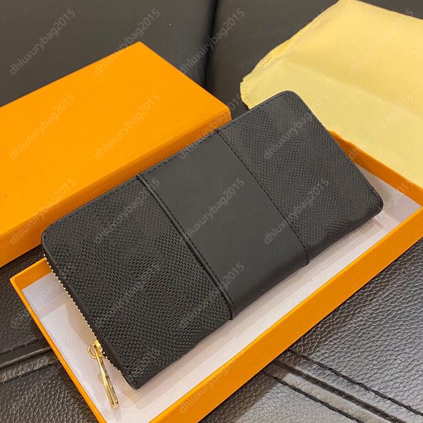 

fashion men wallets luxury designer bag handbags card holder coin purse plaid flower bags wallet handbag leather large capacity
