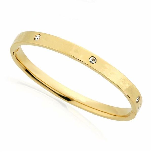 

fashion designer bracelet stainless steel jewelry bracelet for men and women diamond bracelet letters gold bracelets 2614, Black