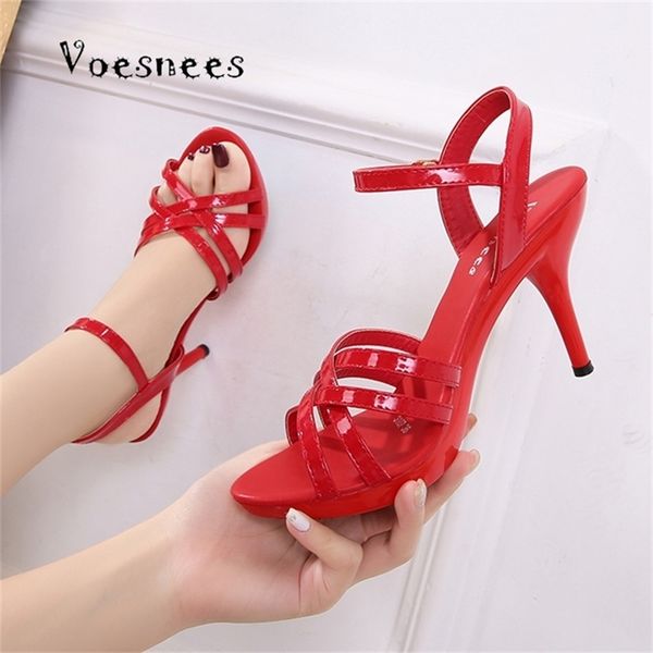 

women's shoes high heels summer sandals platform sandalia feminina colorful shoes club part slipers front & rear strap pump 220406, Black