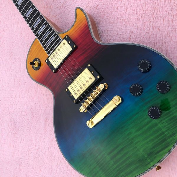 

guitar store standard rainbow colors electric guitar fast
