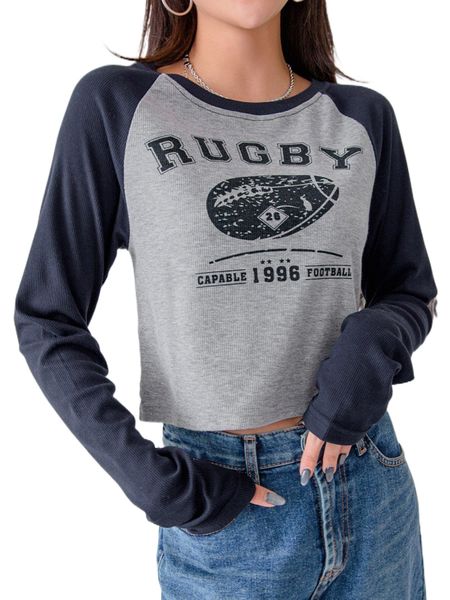 

dazy letter graphic color block raglan sleeve tee f0vk#, White