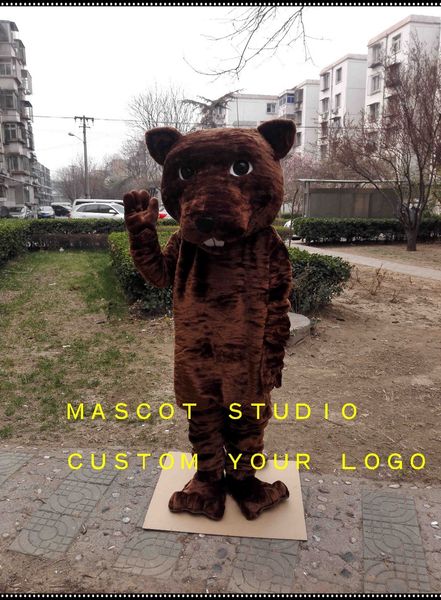 

mascot doll costumebeaver mascot costume custom fancy costume anime kits mascotte fancy dress carnival costume 401722, Red;yellow