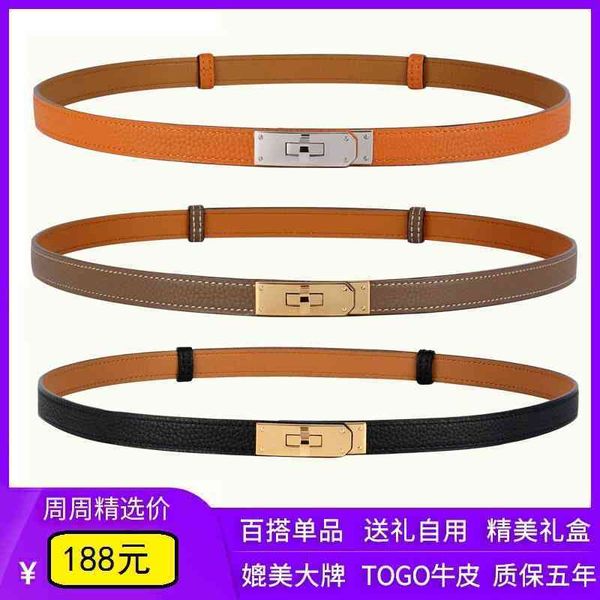 

designer belts herme belt h family kely leather buckle thin belt women's decorative dress suit trouser versatile fashion waist small, Black;brown