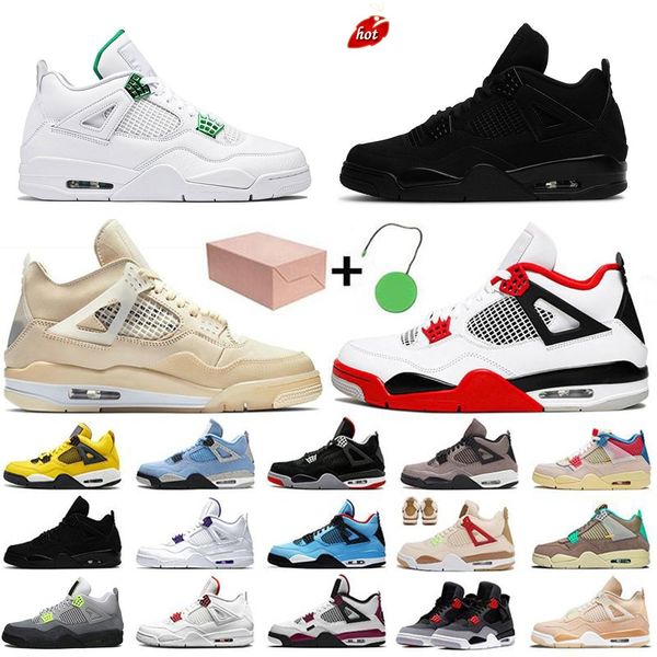 

2022 jumpman 4 basketball shoes sail oreo university blue sneakers men women trainers white cement black cat sneaker outdoor shoe