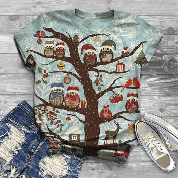 

tshirt for women sale plus size women short sve 3d christmas printed o-neck tee t-shirt blouse tshirt women, White;black