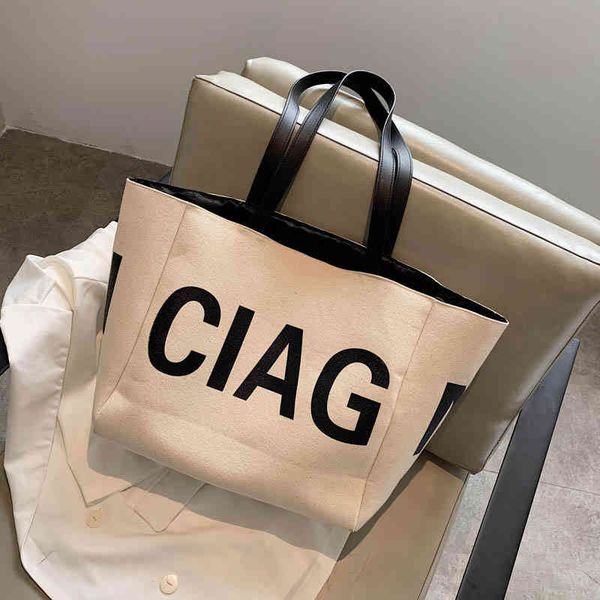 

bags purses letter canvas women's one shoulder portable travel large capacity hand leisure bag