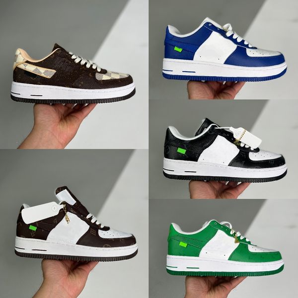 

mens joint luxury shoes designer sneakers classic original shoes leather patchwork retro casual rubber outsole trainers