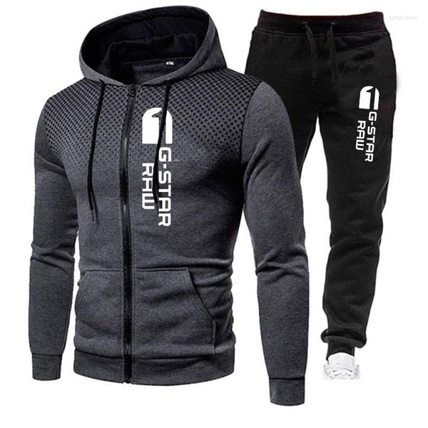 Мужские спортивные костюмы моды Dot Mens Zipper Sportswear Set Casual ActiveWear Cooled Pulver и Sweat Ant