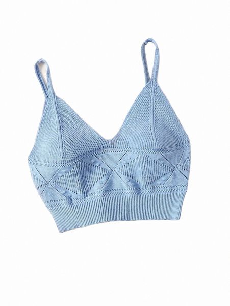 

plus textured crop knit l5x3#, Black