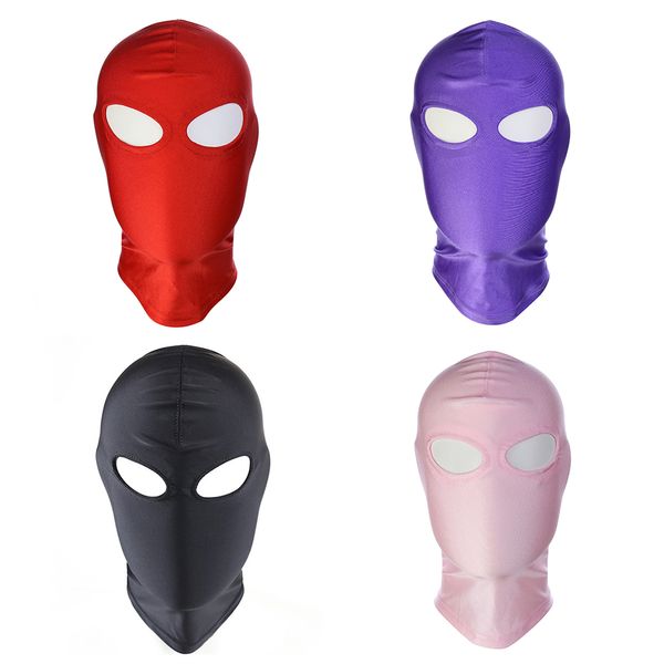 Tamanho pequeno BDSM Fetish Mask Hood Sexy Toys Open Bouth Eye Bondage Party Cosplay Capfetar jogo adulto para casais Mulher