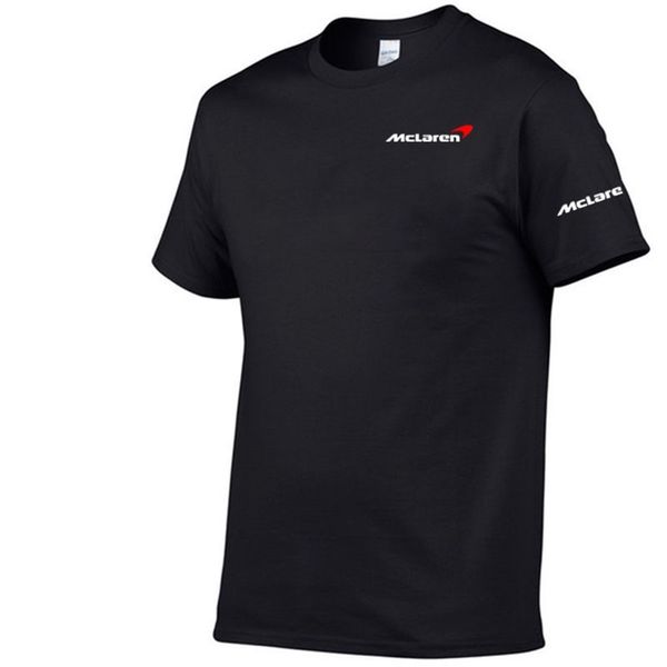 

summer men tshirt mclaren summer uniform personality print 100% cotton shirt crew neck tshirt fashion trend racing style 220608, White;black