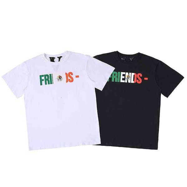 

designer mens t-shirts vlones friends street fashion mexico limited vlones mens short sleeve tshirt, White;black
