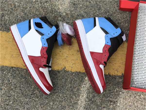 

shoes authentic 1 og fearless outdoor white/university blue-varsity red-black with original sneakers sports, White;red
