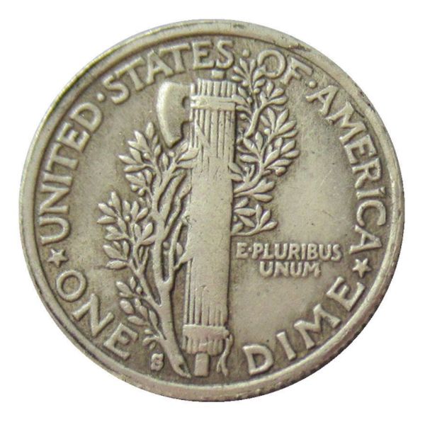 

us mercury head dimes 1916-p-s-d silver plated promotion copy craft factory price nice home accessories coin