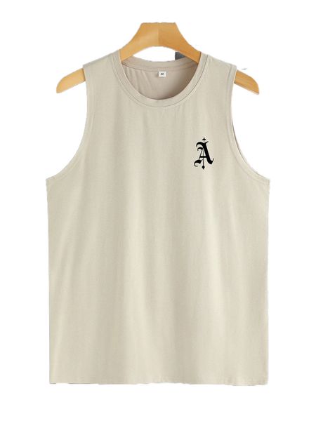 

men letter graphic tank e5if#, White;black