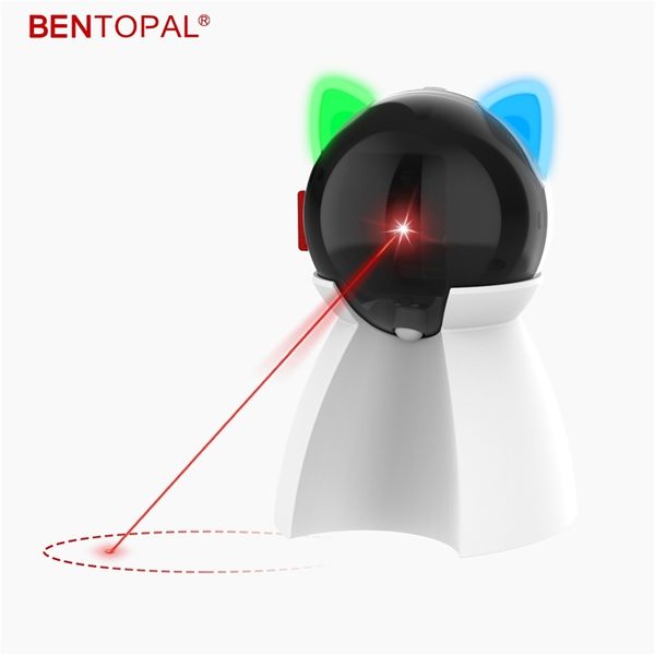 BENTOPAL – Laser-Katzenspielzeug, wiederaufladbar, bewegungsaktiviertes Spielzeug für drinnen, Hunde/Welpen, interaktiv, 220510