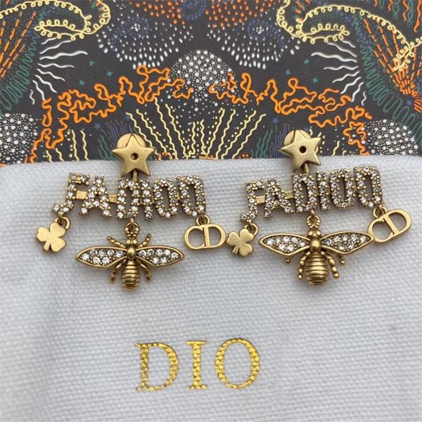 

80% off online fashion tassel letter female star net red same earrings, Golden