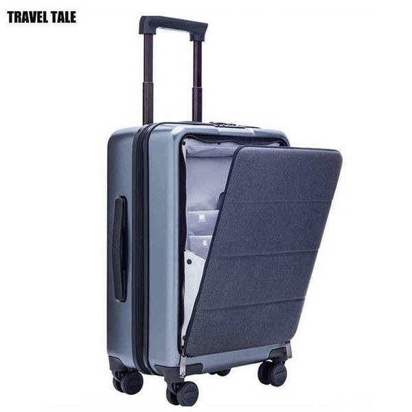 Travel Tale Inch Uomini che trasportano sul portatile Piccola valigia Trolley da cabina Portabagagli Pure Pc J220708 J220708