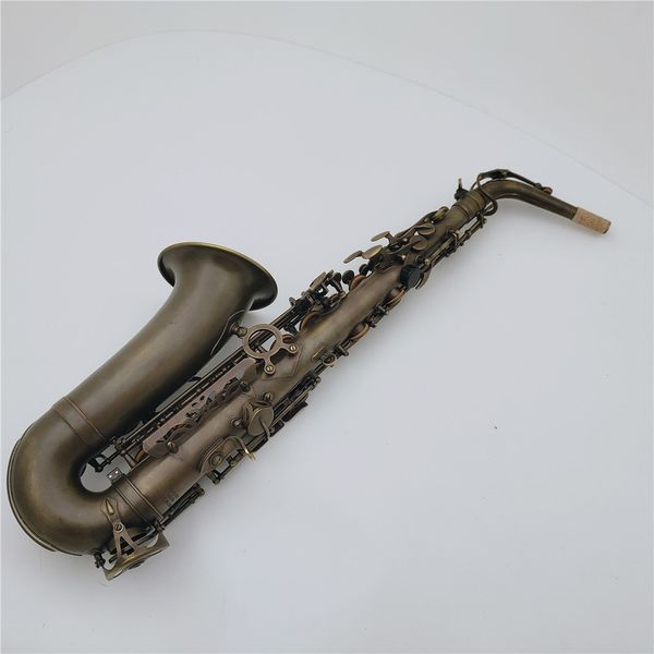 Buno Brand Kas-901 Alto Saxophone EB мелодия коричневая антикварная медная деревянная инструмент с аксессуарами для корпусов