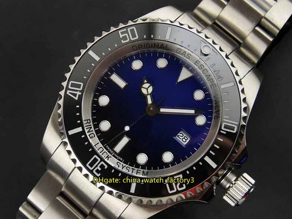 

v5 version mens watch 44mm sea-dweller 116660 d-blue stainless steel ceramic beze asia 2813 movement mechanical automatic men's watches, Slivery;brown