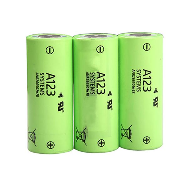 

genuine cylindrical battery lifepo4 26650 a123 anr26650m1b 3.3v 2500mah high drain rechargeable 26650 for electric vehicle/jump starter