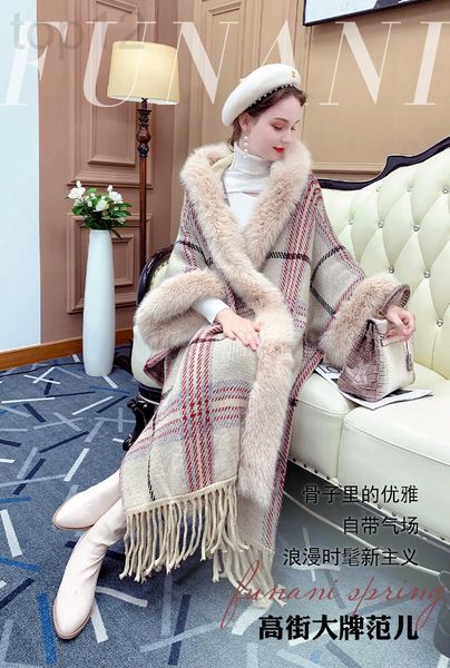 

women's suits & blazers designer funani high-end temperament wool coat 2021 winter new double-sided loose small woman 7itn, White;black