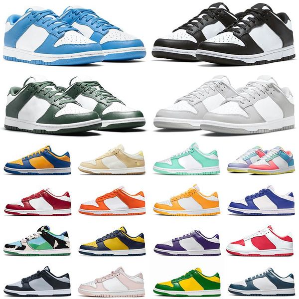 

2022 casual shoes with box designer men women sneakers panda white black university blue grey fog coast ucla trainers tennis jogging walking