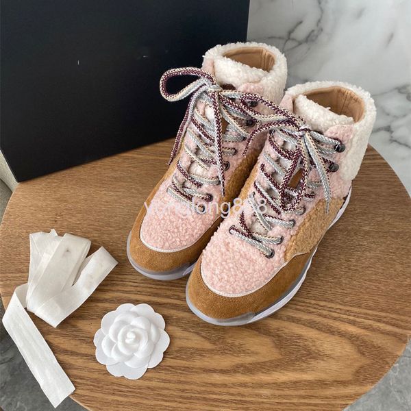 

boots middle band boots autumn winter casual short warm snow, Black