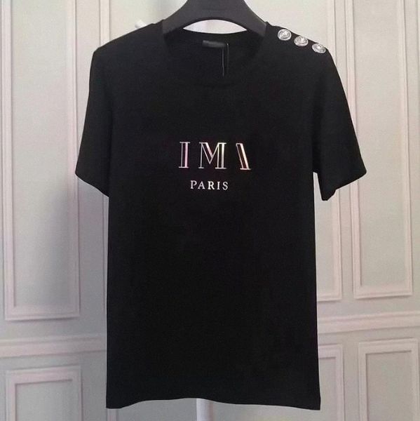 

2022 summer fashion mens designer t shirt womens letter print short sleeve round neck cotton tees polo size m90j#, White;black