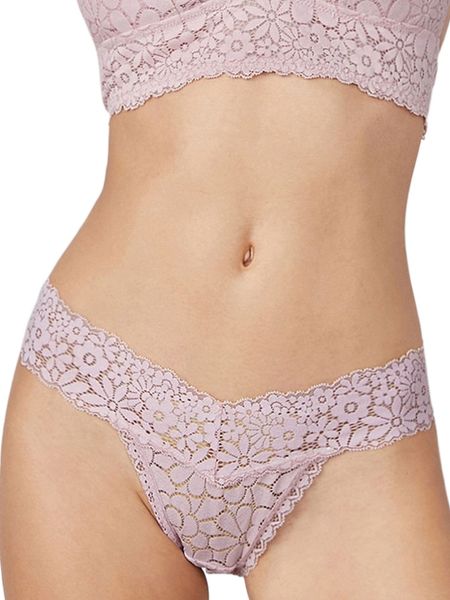 

luvlette sunny lace thong panty f6r8#, Black;red