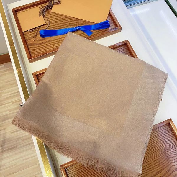 

leisure luxury business 140-140cm silk wool scarf print shawl available in gift boxes, Blue;gray