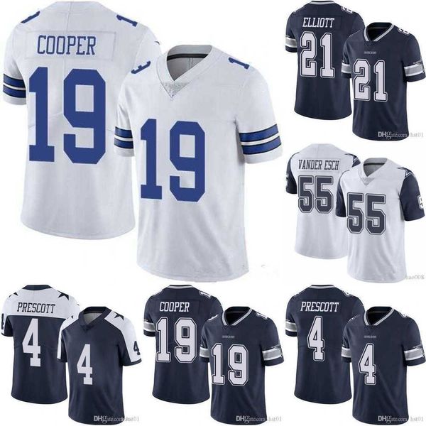 

football jerseys men women youth dallas''cowboys''jersey 4 dak prescott 21 ezekiel elliott 55 leighton vander esch 19 am, Black;red