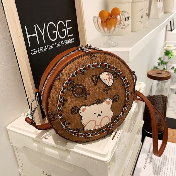 

2022 ladies round bag spring/summer chain small capacity shoulder messenger bag