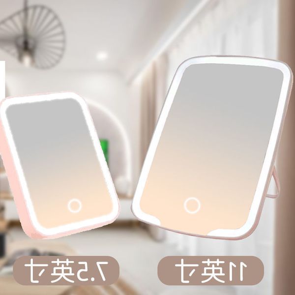 

factory outlet led illuminated make-up mirror dormitory with small portable ins deskfolding student super enlarged v9xj