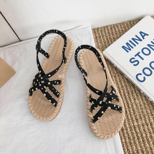 

ladies sandals black ankle sandal women open toe flat shoe soft designer summer daily fashion #3 jpe