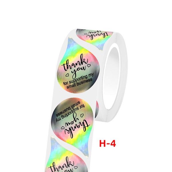 

shining laser thank you sticker 500 pcs per roll paper decoration 1222293