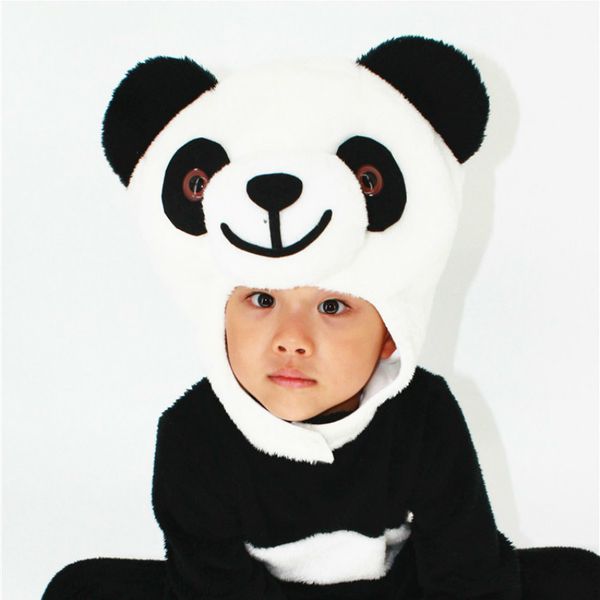 

mascot doll costume panda halloween costumes animal stage costumes children hairy panda costumes cos magic mascot perfect birthday, Red;yellow