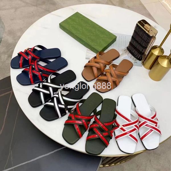 

slippers high end european goods summer gentle flat bottom cover toe sandals leisure vacation flip flops beach shoes, Black