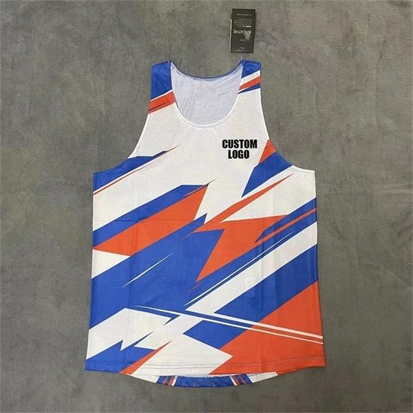 Canotta da corsa di marca Canotta da atletica leggera Canotta da corsa Canotta da fitness Abbigliamento da uomo Ragazzi Gilet senza maniche Atleta Pista da campo gx01 240713