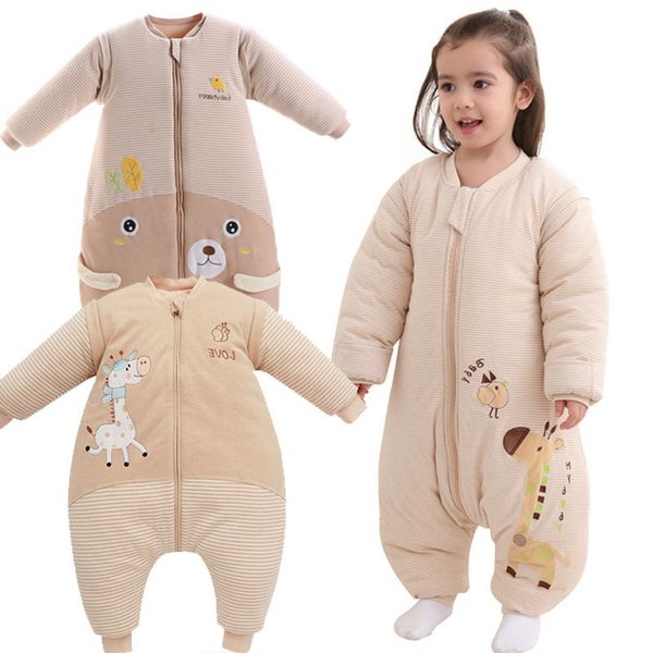 

cotton thicken sleeping bag baby carriage sack for newborn cartoon pattern children bedding split leg warm winter clothes