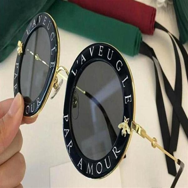 

fashion designer sunglasses for women fashion round summer style frame eyewear uv protection lens come with box334c, White;black