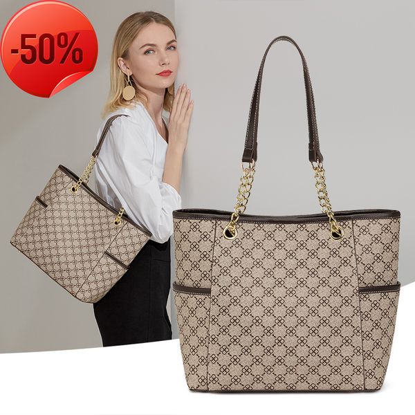 

fashion luxury designerfashion large capacity tote easy for women 2022 spring summer printed shoulder bag atmospheric handbag