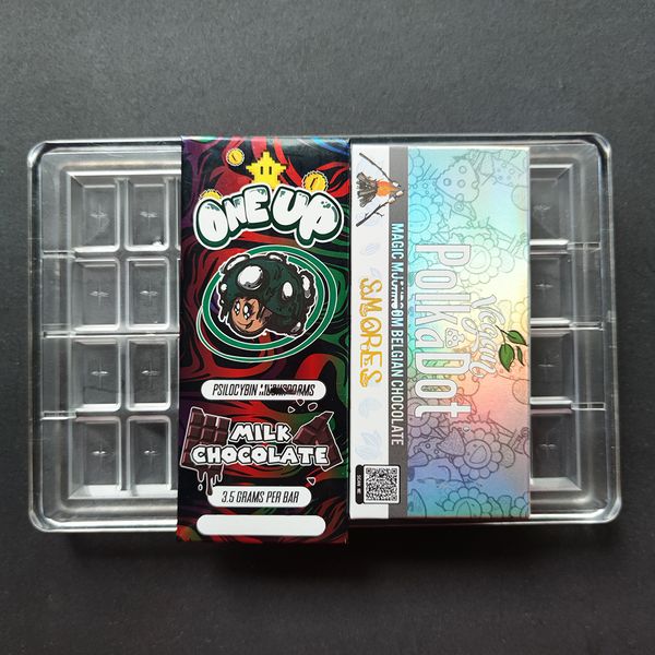 

12 grid one up chocolate mold mould compitable with oneup chocolate packing boxes mushroom shrooms bar 3.5g 3.5 grams oneup packaging pack p