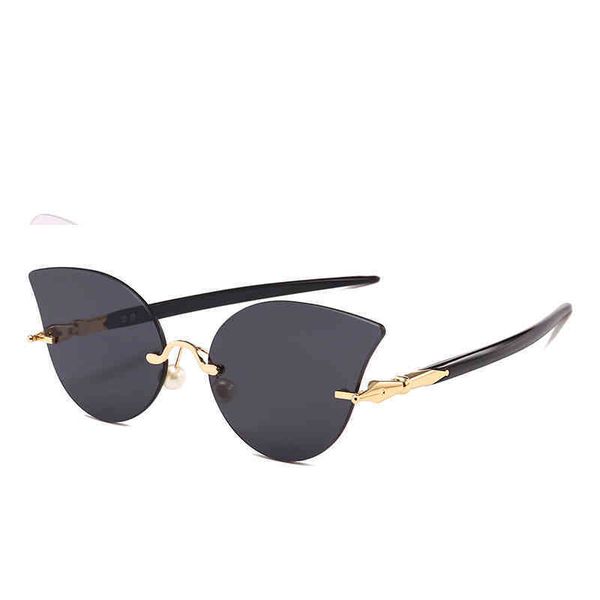 

2018 cat's eye framels pen sunglass fashion street sunglass 1842, White;black