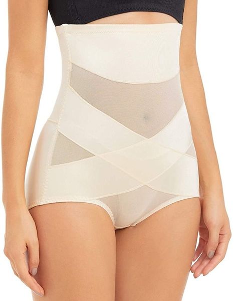 

women shapewear slimmer body shaper hi-waist tummy control compression butt lifter panties girdle