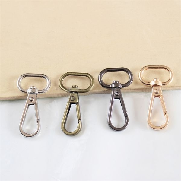 

5pcs bag metal belt buckle swivel trigger lobster clasp rotary snap hook clip diy keychain ring keyring craft bag hardware parts 220808, Black