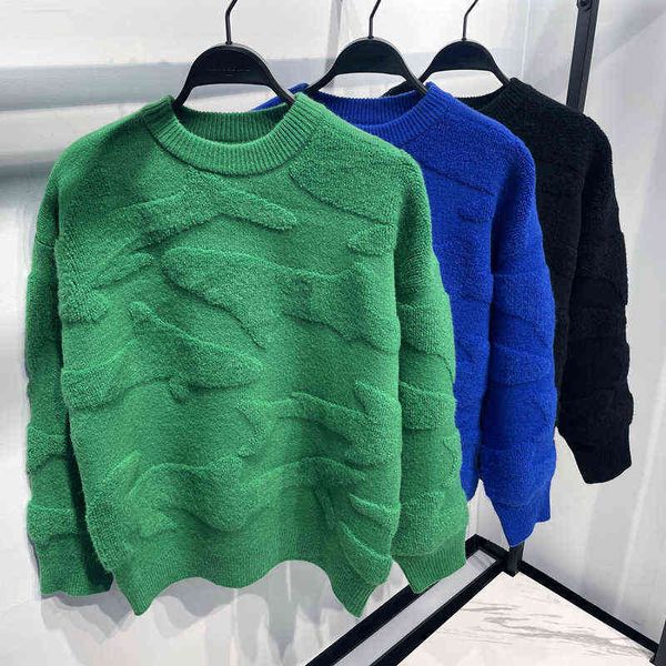 

casual coats jacket clothing autum winter green wool men's sweater fashion harajuku knitted men pullover casacos 98409, White;black